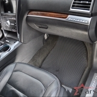 Коврики текстильные на Ford Explorer V рестайл 3 ряда (2015->) 